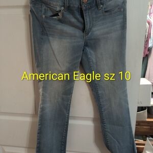 American Eagle By Payless Light Blue Straight Leg Pants